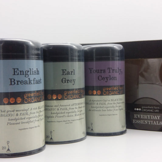 Everyday  Tea Gift Pack - English Breakfast, Earl Gray, Yours Truly